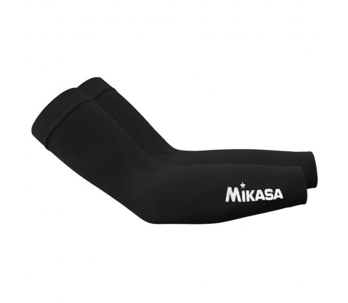 Нарукавники волейбольные компрессионные "MIKASA", MT430, Extra, чёрный